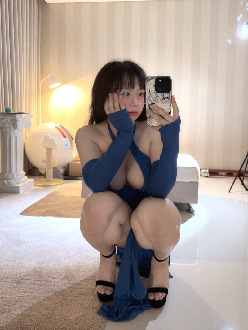 皮皮奶可可爱了#蓝色旗袍【17P-1V-60MB】 皮皮奶可可爱了#蓝色旗袍【17P-1V-60MB】
