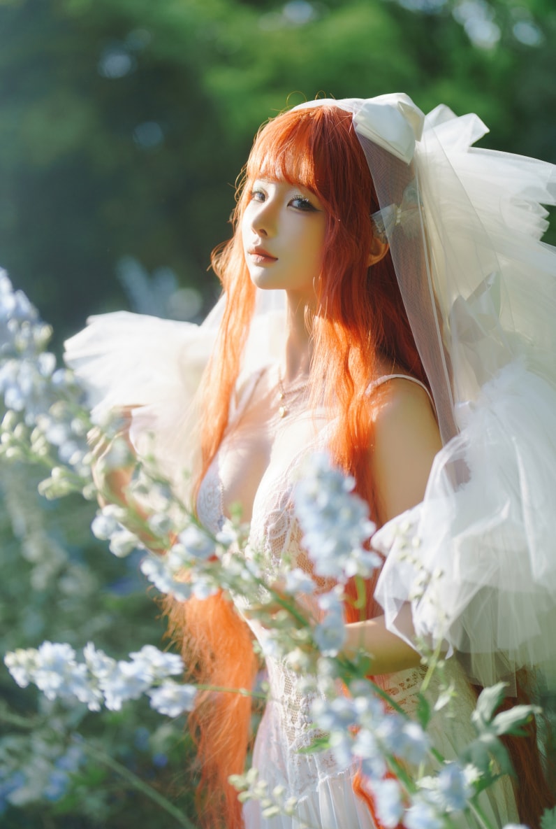 蠢沫沫#花丛婚纱--佳人作品! 蠢沫沫#花丛婚纱--佳人作品!
