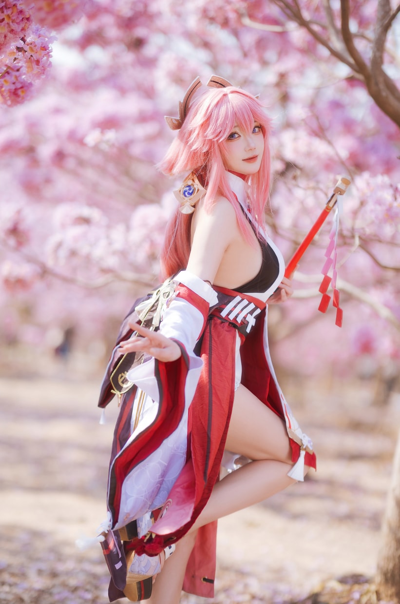 瓜希酱#原神 八重神子--绝美作品! 瓜希酱#原神 八重神子--绝美作品!