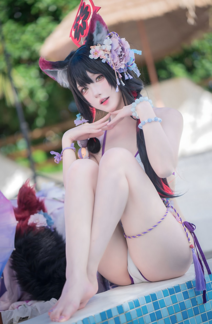 阿包也是兔娘#蔚蓝档案 狐坂若藻 水着--美丽佳人! 阿包也是兔娘#蔚蓝档案 狐坂若藻 水着--美丽佳人!