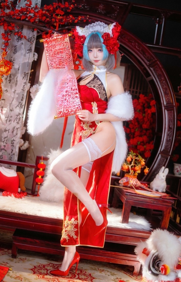Money冷冷 – 柴郡新年旗袍--超赞作品！