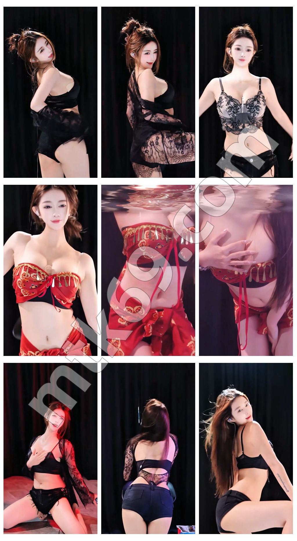 斗鱼UU薄荷理 新晋人气美女主播 漏内骚舞 精选合集 [9V/744MB]