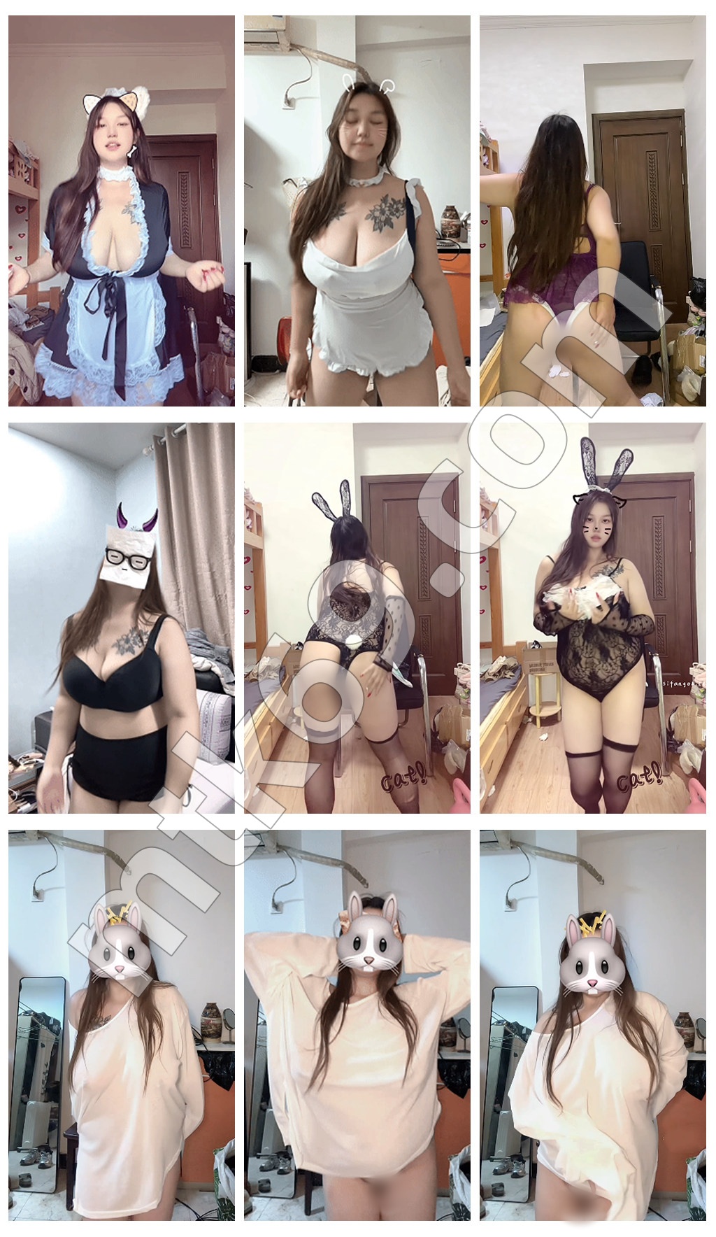 快手西瓜/木瓜 无内抖奶 动感摇乳 情去烧舞露毛 [9V/1.18GB]