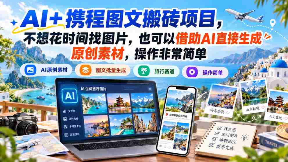 AI辅助旅行图文:素材生成与内容制作