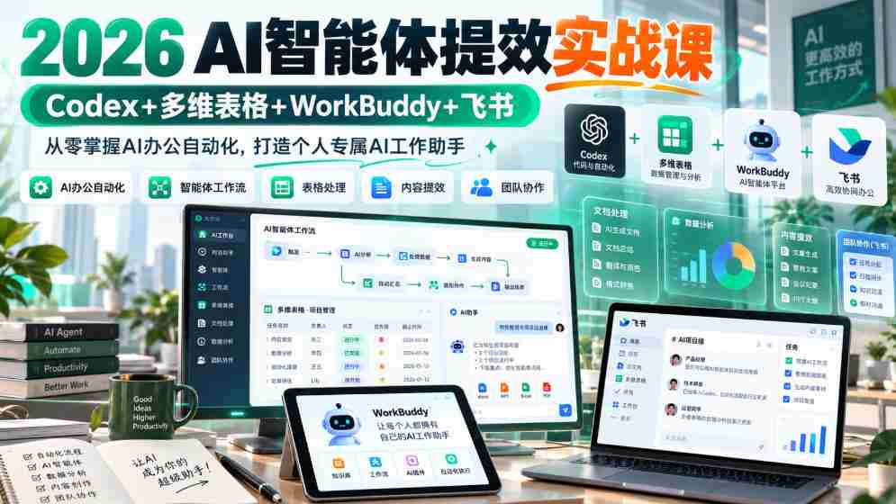 AI办公自动化:Codex、WorkBuddy与飞书协作