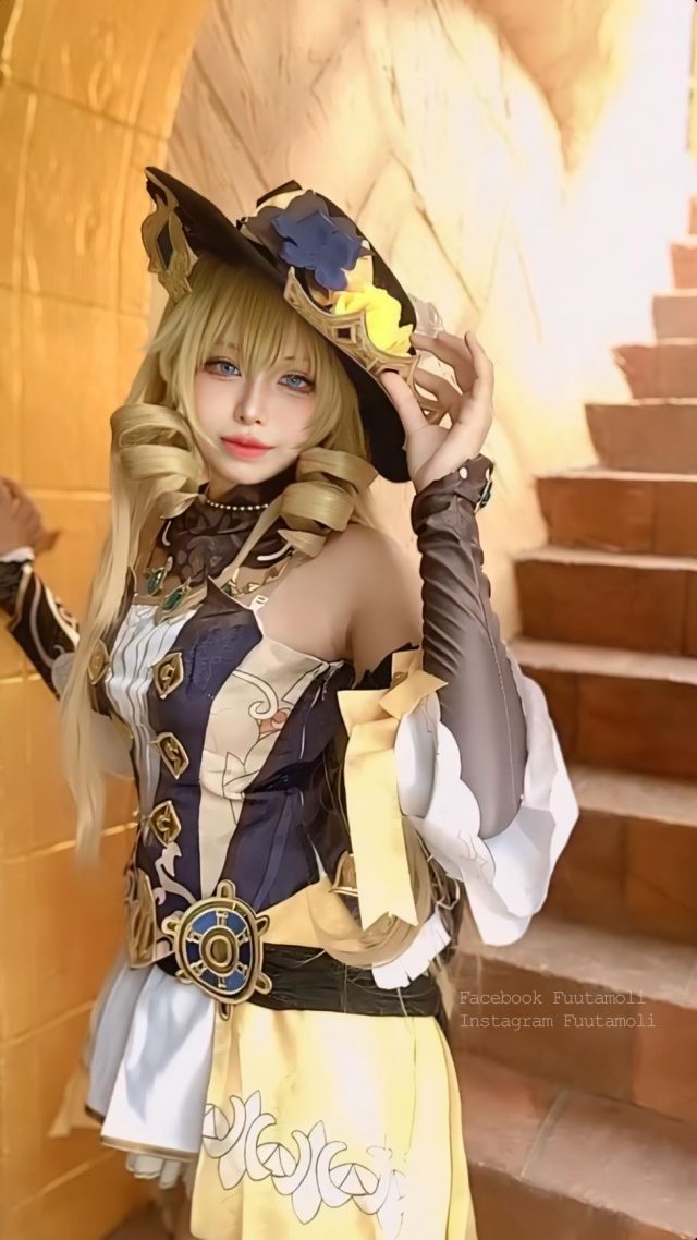 原神COSPALY：泰国coser FuutaMoli让娜维娅在现实中绽放