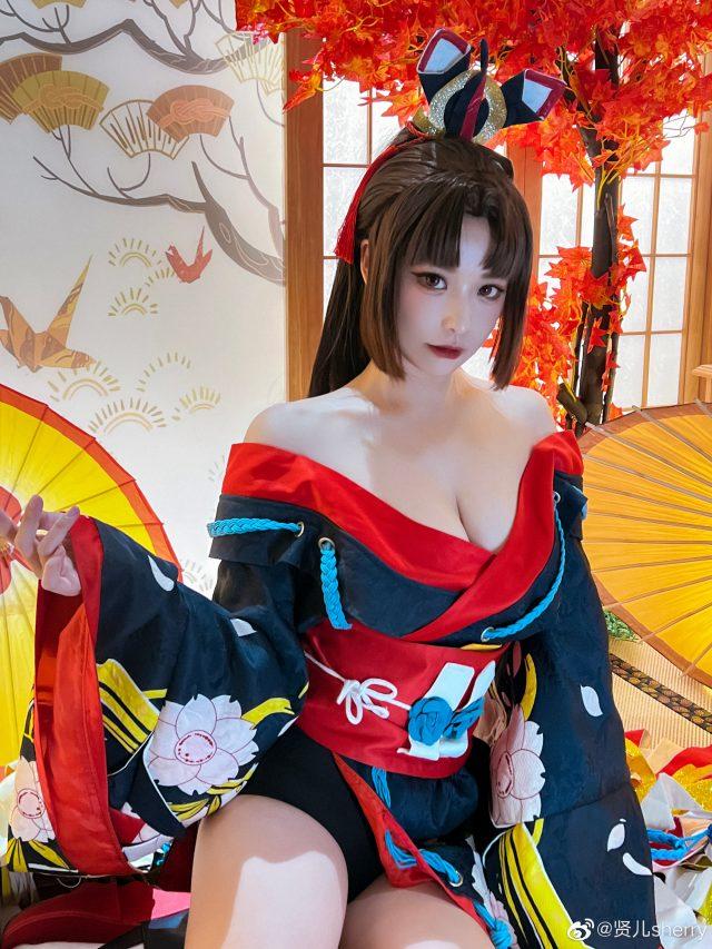 贤儿sherry cos《阴阳师》妖刀姬,美丽如画,性感惊艳无比! 贤儿sherry cos《阴阳师》妖刀姬,美丽如画,性感惊艳无比!