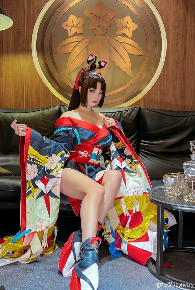 贤儿sherry cos《阴阳师》妖刀姬,美丽如画,性感惊艳无比! 贤儿sherry cos《阴阳师》妖刀姬,美丽如画,性感惊艳无比!