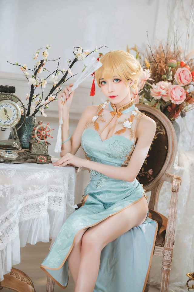 Tomoyo酱·G36旗袍COS:穿越少女前线的古典优雅之美 Tomoyo酱·G36旗袍COS:穿越少女前线的古典优雅之美