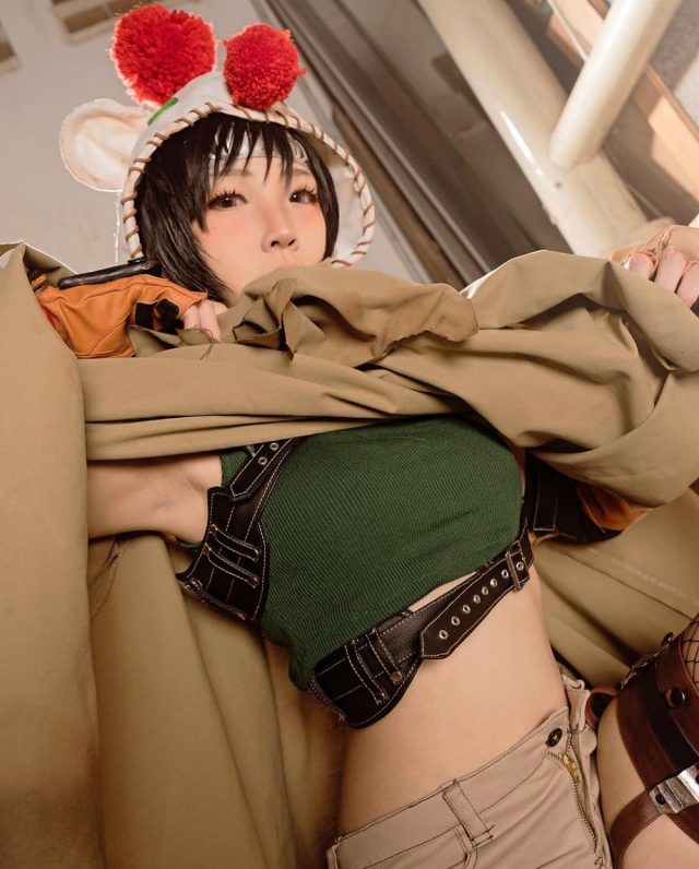 忍者少女COSPLAY：Nekonoikatsu饰演《最终幻想VII》尤菲·如月