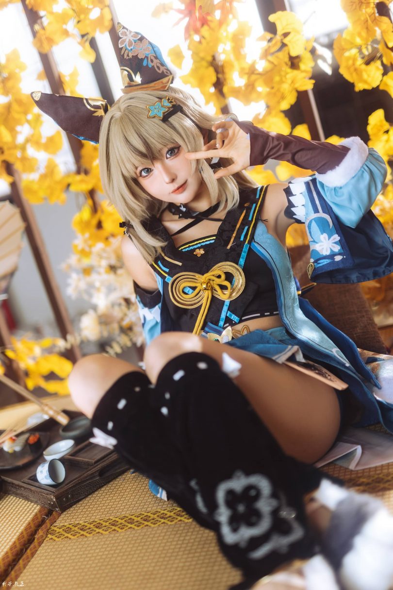 蠢沫沫《原神》绮良良COS:草属性角色的可爱魅力展现! 蠢沫沫《原神》绮良良COS:草属性角色的可爱魅力展现!