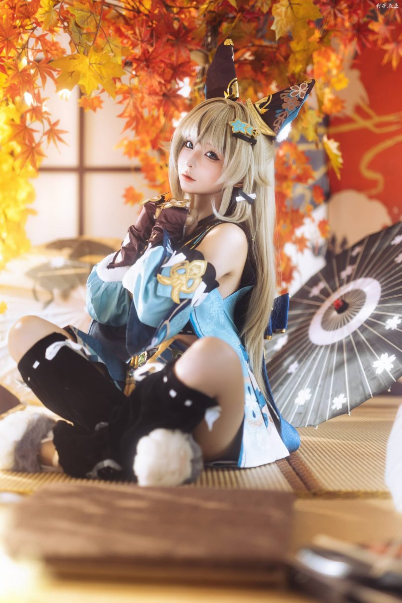 蠢沫沫《原神》绮良良COS:草属性角色的可爱魅力展现! 蠢沫沫《原神》绮良良COS:草属性角色的可爱魅力展现!
