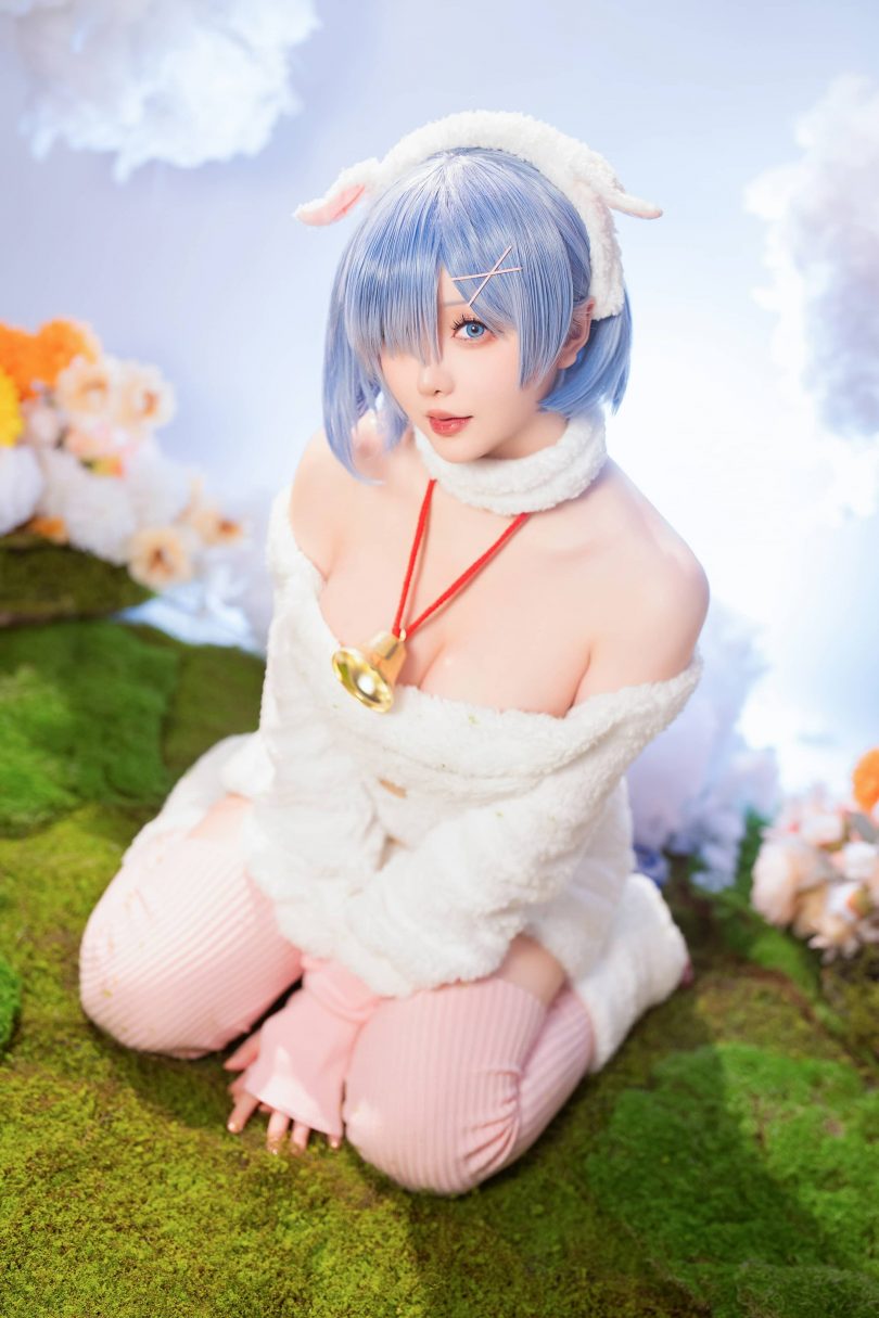 星之迟迟·蕾姆COS:带你体验圣诞绵羊的甜美和温暖 星之迟迟·蕾姆COS:带你体验圣诞绵羊的甜美和温暖