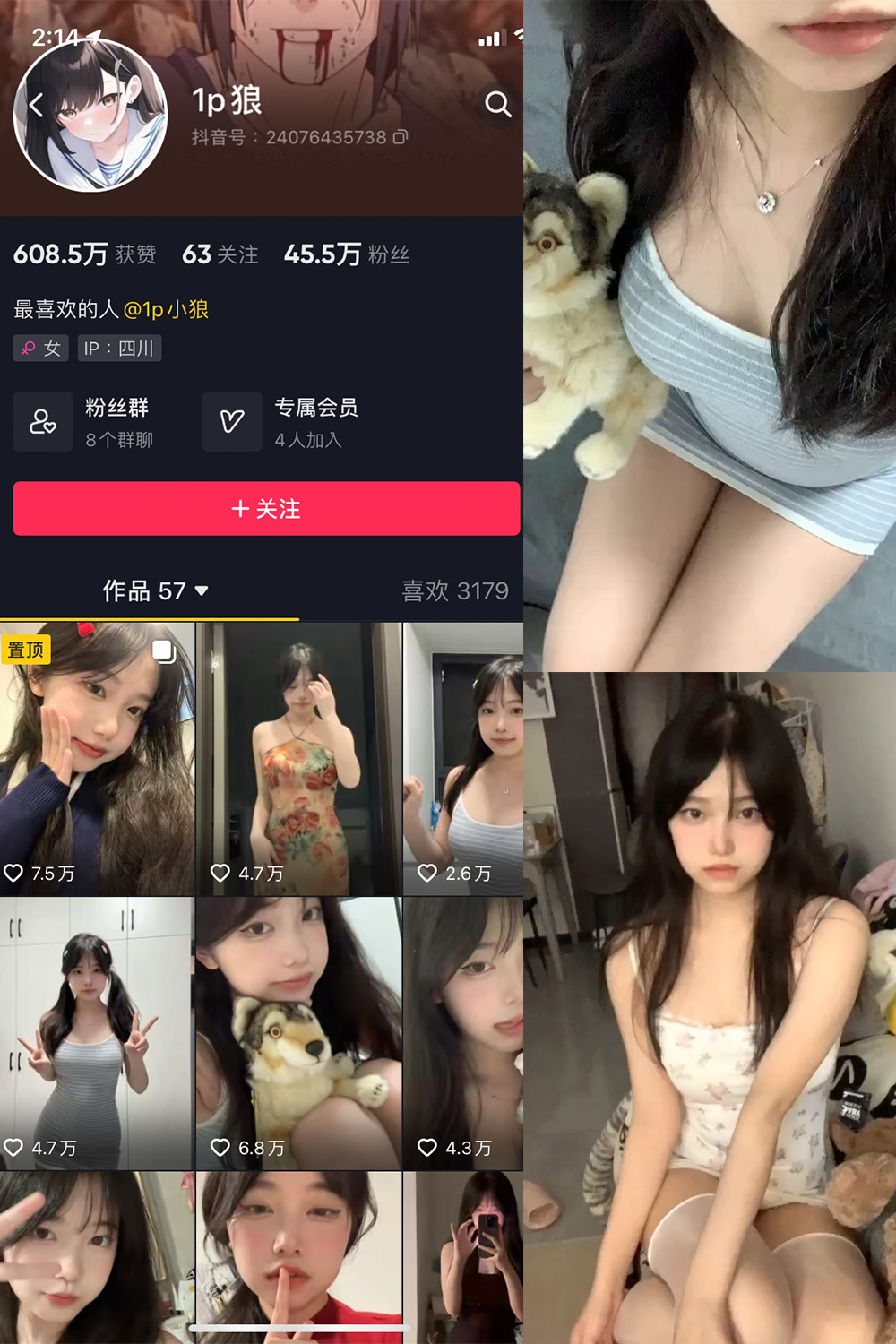 抖音 1p狼 微密圈 NO.003期 【21P11V】 抖音微密 第1张-玩偶兔 抖音 1p狼 微密圈 NO.003期 【21P11V】 抖音微密 第1张