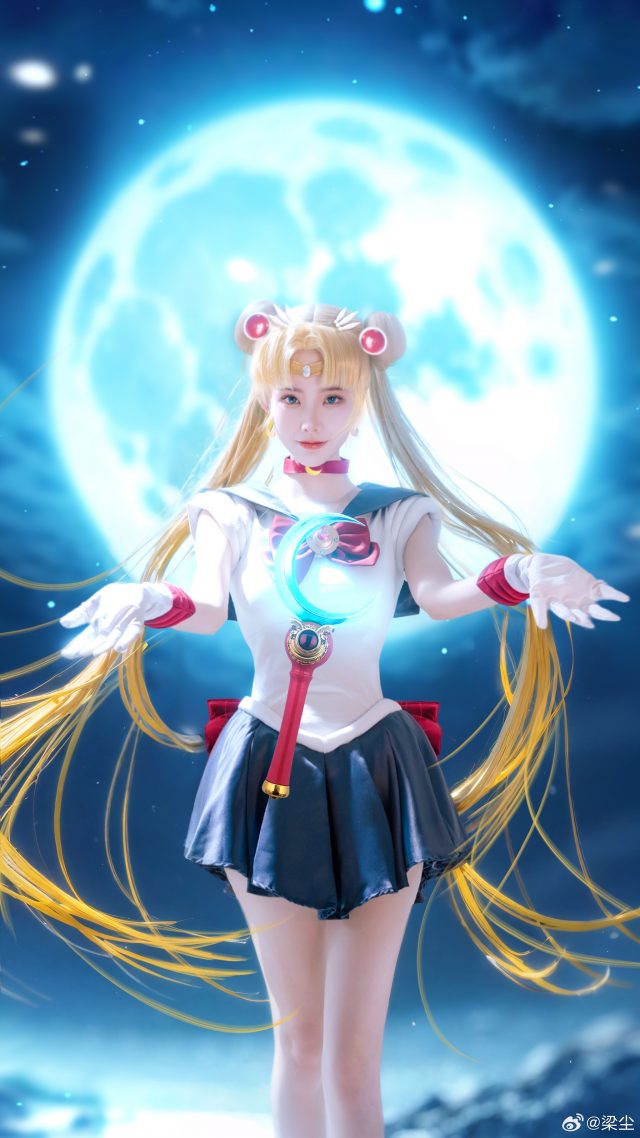 梁尘cos《美少女战士》月野兔,再现神级现实版月亮女神 梁尘cos《美少女战士》月野兔,再现神级现实版月亮女神