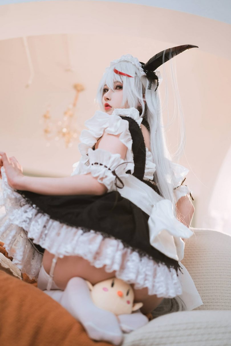 肉扣热热子·龙女仆COS,大胆展现《妄想航线》的角色魅力 肉扣热热子·龙女仆COS,大胆展现《妄想航线》的角色魅力