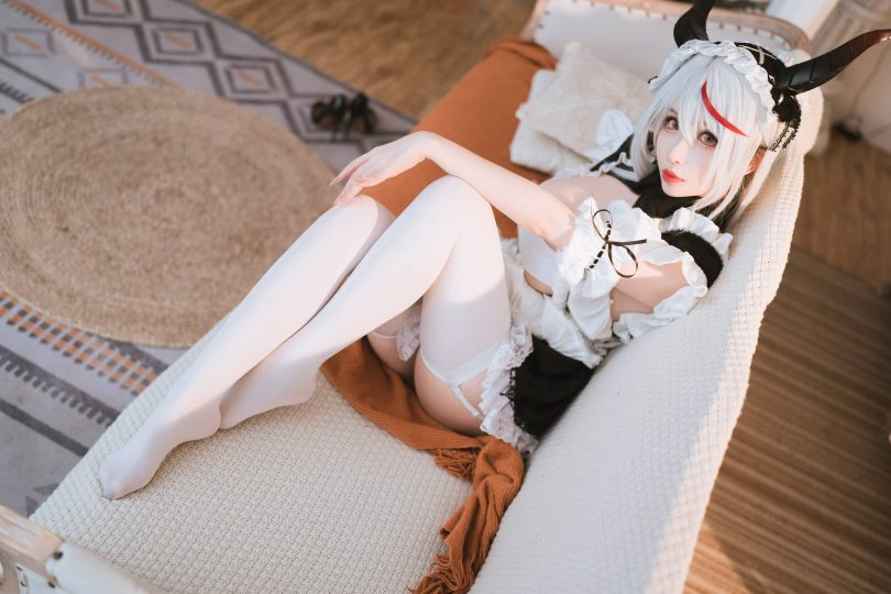 肉扣热热子·龙女仆COS,大胆展现《妄想航线》的角色魅力 肉扣热热子·龙女仆COS,大胆展现《妄想航线》的角色魅力