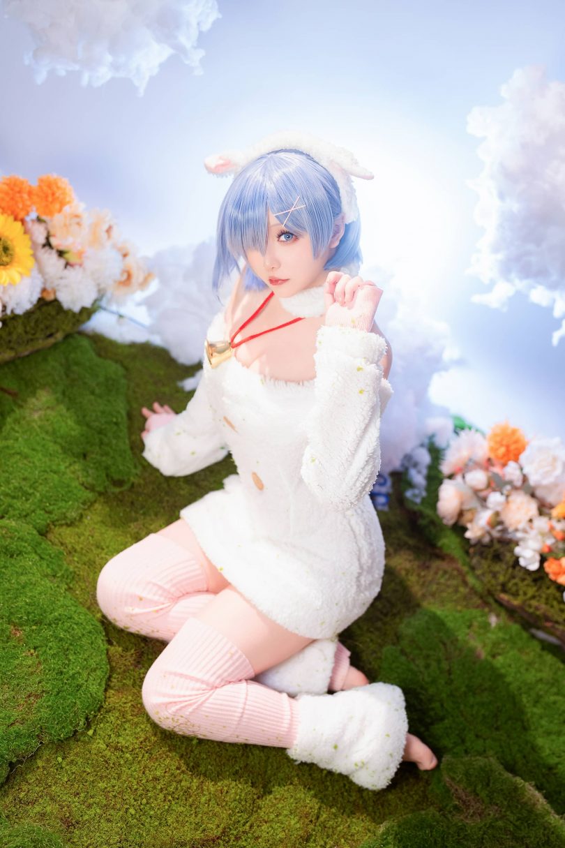 星之迟迟·蕾姆COS:带你体验圣诞绵羊的甜美和温暖 星之迟迟·蕾姆COS:带你体验圣诞绵羊的甜美和温暖
