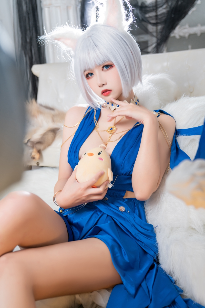 Momoko葵葵 &瓜希酱 碧蓝航线赤城&加贺 礼服 [46P-441MB]