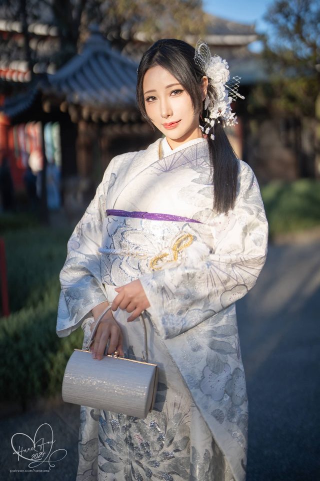雨波_HaneAme新春COS特辑:寺庙探秘银白色和服下的魅力 雨波_HaneAme新春COS特辑:寺庙探秘银白色和服下的魅力
