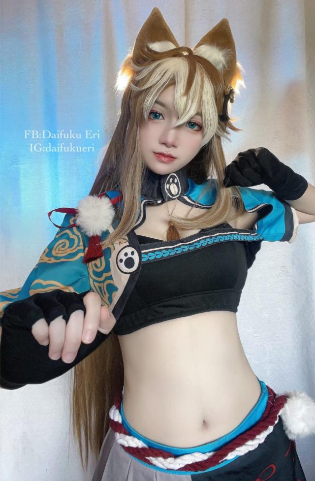 泰国coser Daifuku_Eri在《原神》化身俏皮可爱的“女版”五郎 泰国coser Daifuku_Eri在《原神》化身俏皮可爱的“女版”五郎
