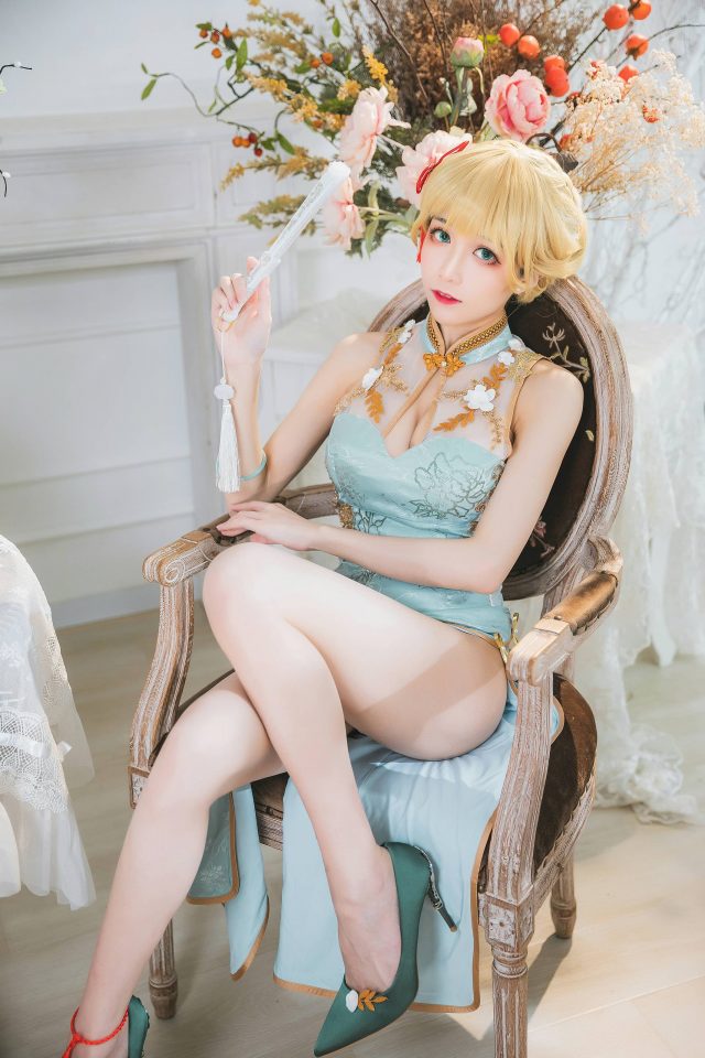 Tomoyo酱·G36旗袍COS:穿越少女前线的古典优雅之美 Tomoyo酱·G36旗袍COS:穿越少女前线的古典优雅之美