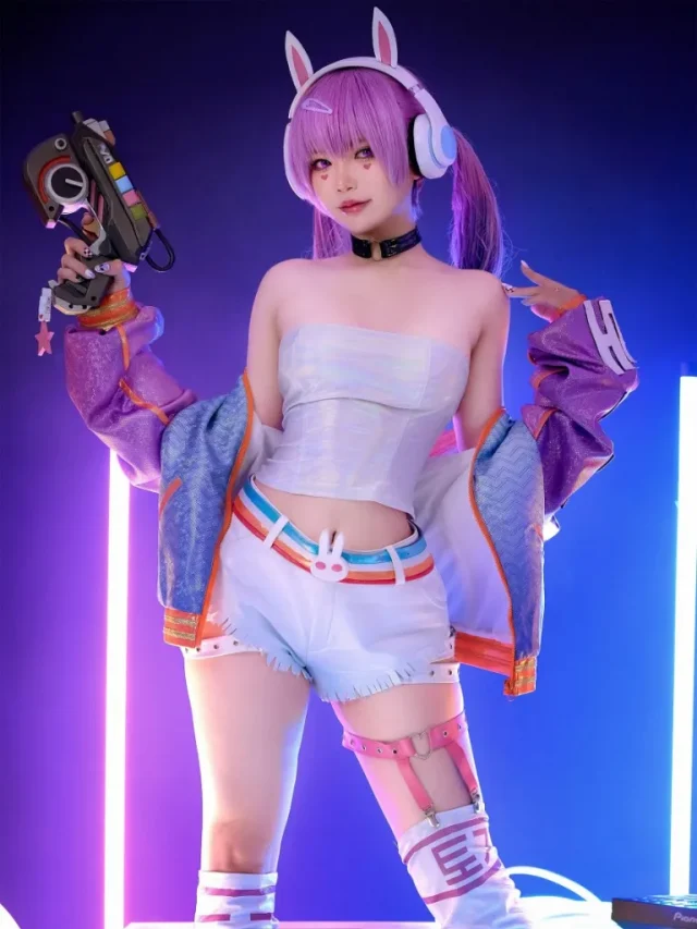 守望先锋COSPLAY:ZinieQ化身EDM版本的D.Va,性感可爱